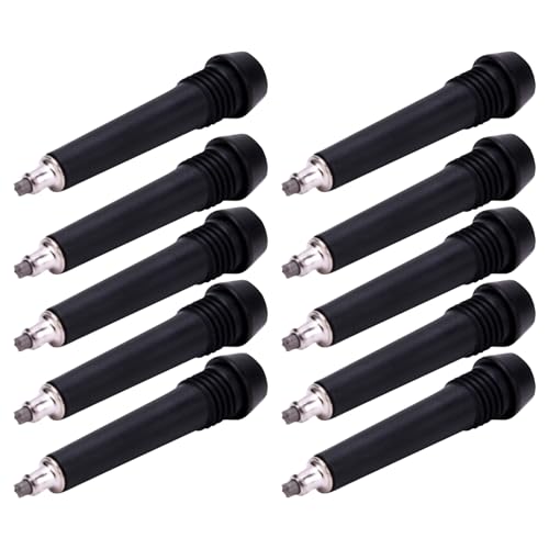 10 Pieces Trekking Pole Tips, Tungsten Steel Rod End Tip, Walking Sticks Accessories, Rubber Feet for Hiking Pole - Climbi...