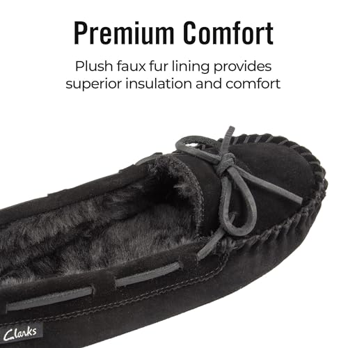 Clarks Women's, Suede Moccasin Slipper