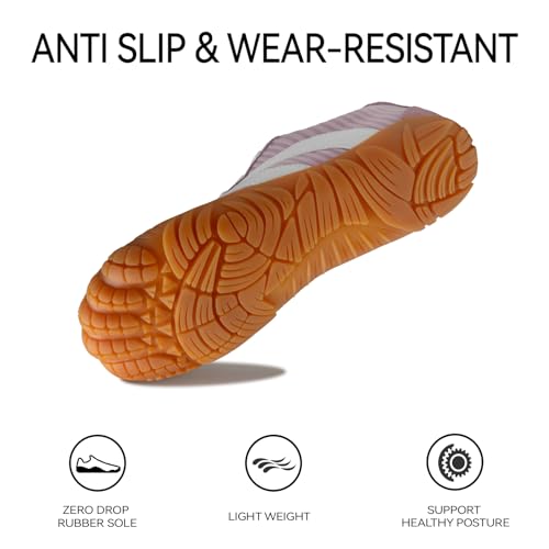 Barefoot Shoes Women Casual Sneakers,Wide Toe Box Shoes Women Zero Drop Barefoot Shoe Men,Minimalist Trail Running Shoe,No...
