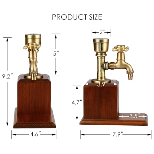 Vida Brillante Drink Dispenser for parties Bar Accessories Gifts for Wine Lovers Whiskey Man Cave Decor for Husband Dad wi...