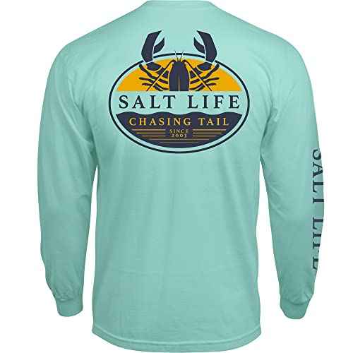 Salt Life Men's Lobster Tailin Long Sleeve Crew Neck Tee