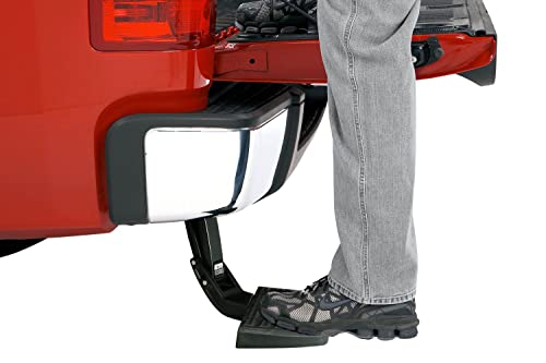 AMP Research 75306-01A BedStep Rear Bumper Access Black Not Compatible w/Dual Exhaust