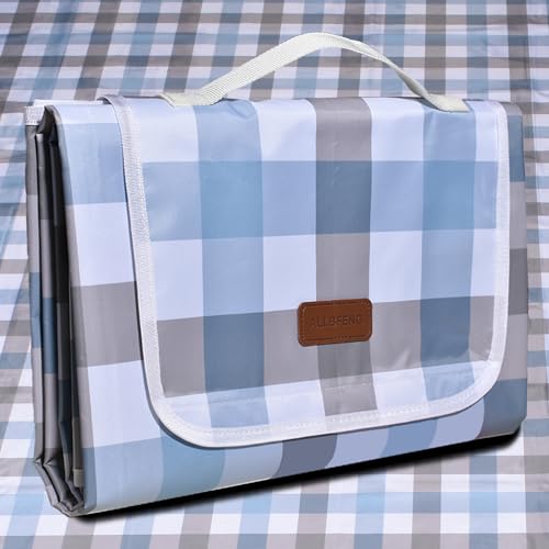ALLBFENG 80"x60" Waterproof Sandproof Picnic Mat - Portable Foldable Outdoor Blanket for Beach, Park, Travel & Indoor Use...