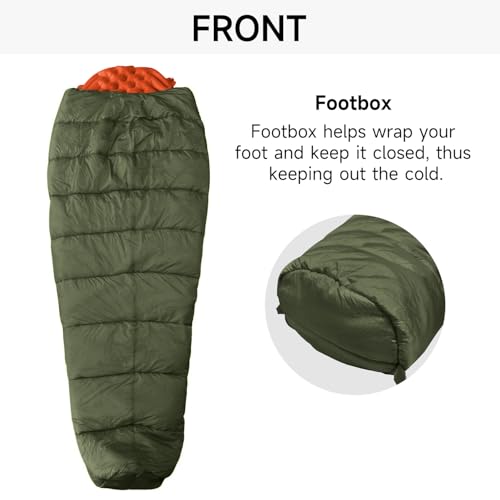 Sleeping Bag Topquilt with Inflatable Sleeping Pad, Warm Insulation Sleeping Quilt for Backpacking, Camping and Hiking
