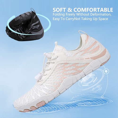 SIOSNETA Hike Barefoot Shoes for Women Men, Breathable Non-Slip Athletic Footwear, Wide Toe Water Shoes for Hiking, Non-Sl...