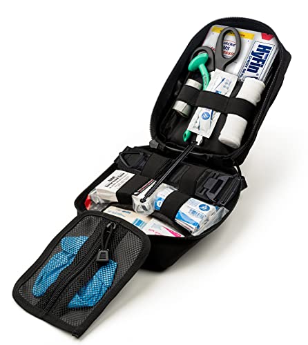 Scherber Premium IFAK Kit Trauma Pack | HSA/FSA Approved | SOF Tourniquet, QuikClot 4x4 HyFin Chest Seal, Israeli Bandage...