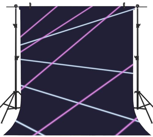 Sensfun Laser Line Photography Backdrop Neon Laser Tag Birthday Party Night Game On Indoor Photobooth Background Glow Phot...
