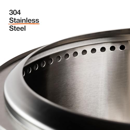 Solo Stove Bonfire with Stand | 19.5" Smokeless Fire Pit, Removable Ash Pan | Portable Stainless Steel Wood Burning Outdoo...