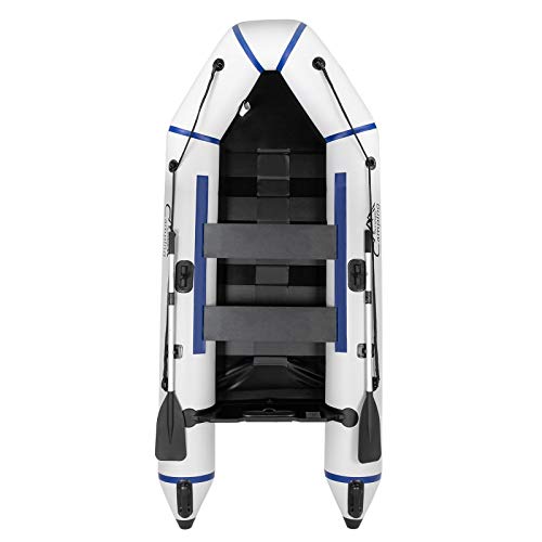 Assault Boat with Paddles, Pedal Pumps, Repair Kits, Carrying Bags(120" W×50.4" H)