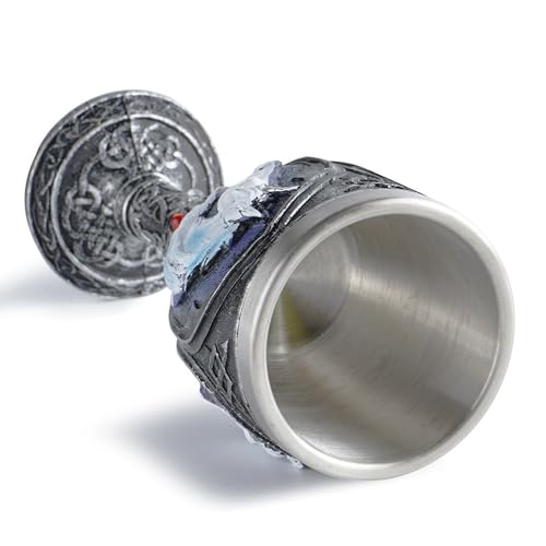 YINUK Stainless Steel Beer Mug Household Shatterproof Resin Beer Mug Vintage Goblet Drinkware Kitchen Supplies Bar Drinkwa...