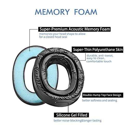PROHEAR Gel Ear Pads Compatible with Peltor Sport RangeGuard TAC100 300 500 Earmuffs, Comfortable Replacement Gel Ear Cups