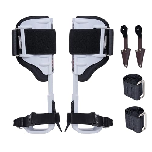 VEVOR Tree Climbing Spikes, 1 Pair Height-Adjustable Climbing Spurs, 350lbs Load Capacity Tree Climbing Gear with Straps, ...