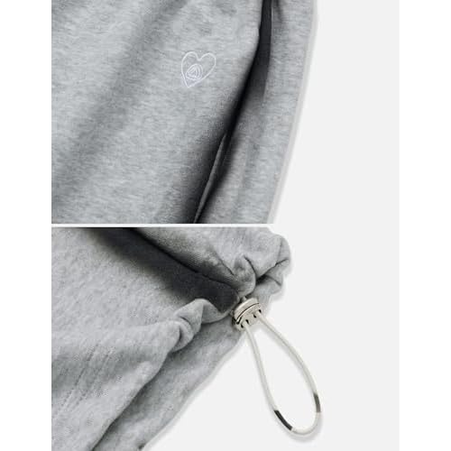 Aelfric Eden Wide Leg Sweatpants Women Baggy Graffiti Heart Lounge Pants with Pockets