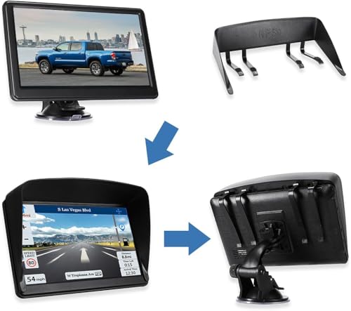 Navigation System 7 Inchs - GPS Navigator for Car Truck RV Touchscreen Navigator, Voice Guidance, Speed & Traffic Alerts, ...