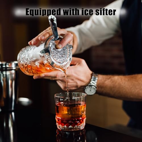 5Pcs Cocktail Shaker Kit Stainless Steel Shaker Set with 18Oz Shaker Reusable Cleaning Shaker Cocktail Making Set Ice Stra...