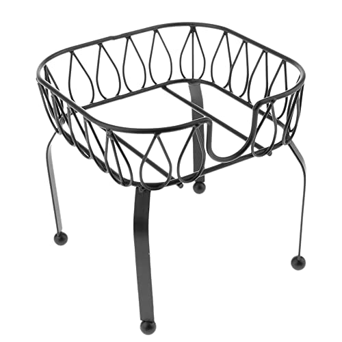 Luejnbogty Metal Iron Drink Dispenser Stand Basket Juice Tea Bucket Holder Stand for Pub Bar Cafe Juice Tea Wine Beer Used S