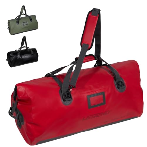 LEGEND Waterproof Duffel Bag - Heavy Duty Duffle Bag for Outdoor, Camping, Boating & Travel, Premium PVC Dry Duffel Bag, M...