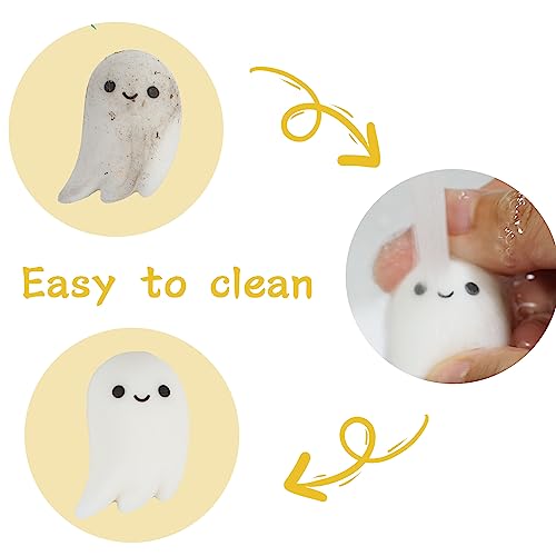 SULOLI 36 PCS Halloween Mochi Squishy Toys, Squeeze Toy Stress Reliever Anxiety Packs, Goody Bag Fillers for Kids Party Favors