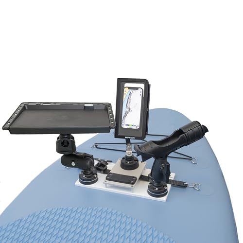 NORTHERN LITES SUP Angler Elite Universal Removable Paddle Board Fishing Accessories Mount with Waterproof Phone Case, Bai...