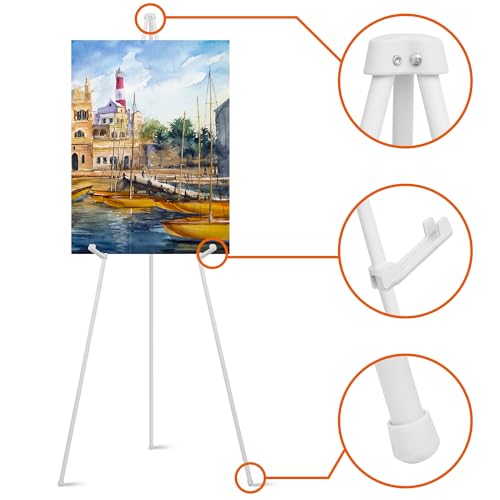 ARTASY 63" Easel Stand for Wedding Signs, Posters, Portable Artist Easel for Painting Canvas, Tripod for Home and Office, ...