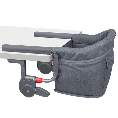 Hook On High Chair: Portable Fast Table Chair with Storage Bag, Clip on High Chairs for Babies and Toddlers, Foldable Baby...