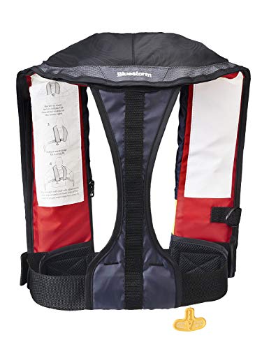 BLUESTORM Stratus 35 Inflatable Life Jacket PFD for Adults | US Coast Guard (USCG) Approved Automatic Self Inflating Life ...