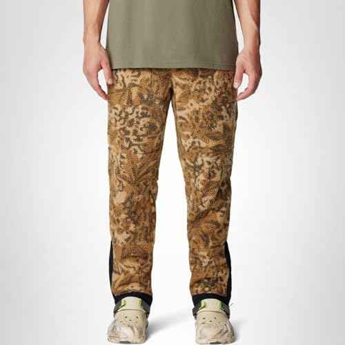 Mountain Hardwear Men's HiCamp Fleece Jogger, Corozo Nut Forests Floor Print, X-Large x Regular