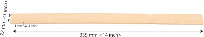 ZOENHOU 200 PCS 14 Inch Paint Sticks, Premium Wooden Paint Stir Waxing Sticks for Crafts Crafting Resin Craft Wood Crafts Paddle Hobby Projects Garden Marker