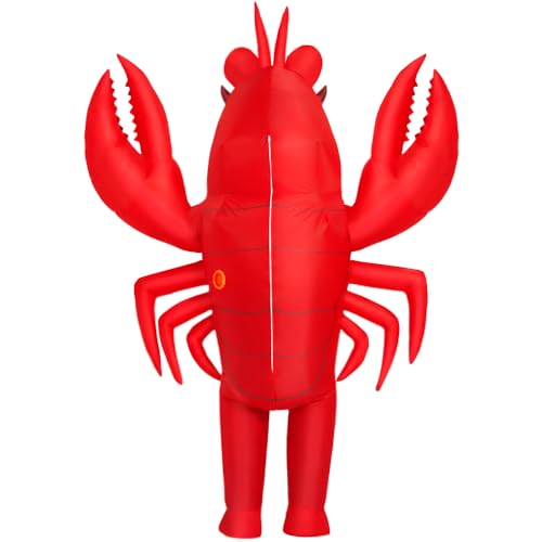 KOOY Inflatable Lobster Costume Adult, Inflatable Costume For Adult, Blow Up Crawfish Costumes Women/Men for Funny Party, ...