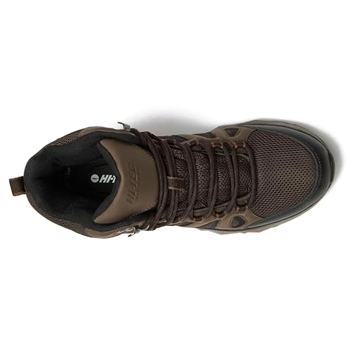 HI-TEC Valley Geo Mid Waterproof Hiking Boots for Men, Lightweight Breathable Outdoor Trekking and Trail Sneakers, Sizes 7...