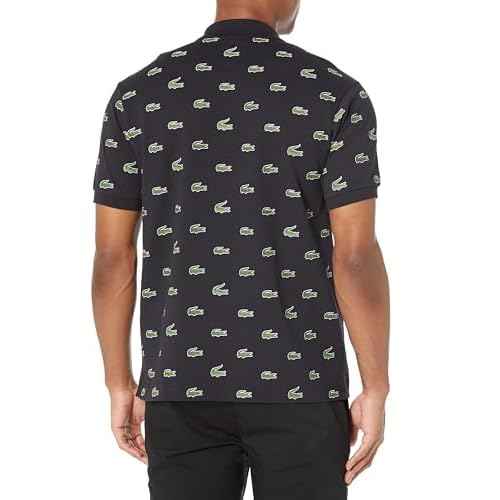 Lacoste Men's Seasonal Short Sleeve Classic Fit All Over Print Polo