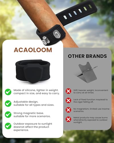 ACAOLOOM 2 Pack Magnetic Leisure Stick Holder – Premium Golf & Outdoor Accessory, Adjustable Silicone Grip for Travel, Gri...