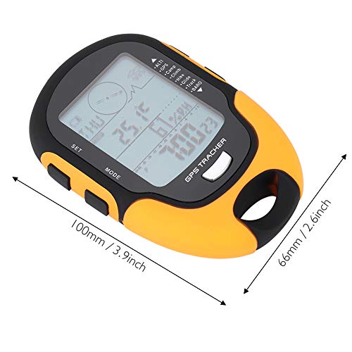 SPYMINNPOO Barometer, GPS Navigation Receiver Handheld USB Rechargeable Digital Altimeter Barometer Clocks Boat Cabin for ...