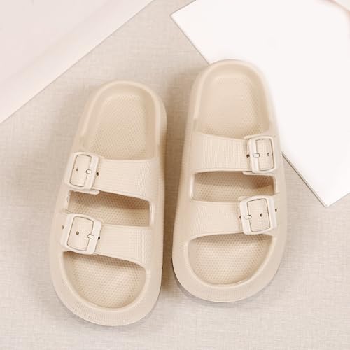 Comfortable Adjustable Sandals Lightweight Soft Outdoor Beach Slippers with Everyday Use,Sizes 5.5-10