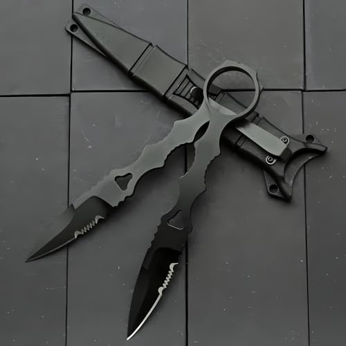 PAVCEING Portable Knife 6.7 Inch 440C Fixed Blade Outdoor Camping Tactics Straight Knife With Kydex Sheath The Knife Comes...