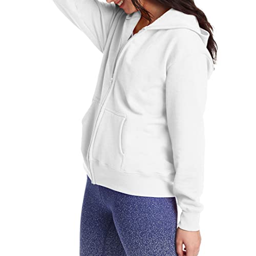 Hanes, Ecosmart Fleece Full Hoodie, Zip-up Hooded Sweatshirt for Women