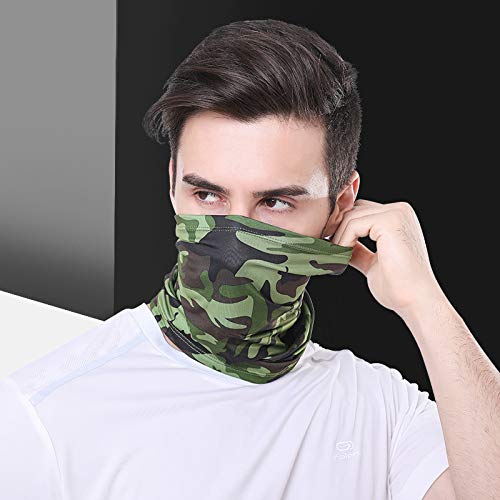 Neck Gaiter Ice Silk Cycling Mask Summer Neck Sunscreen Scarf Hiking Headscarf for Men Women Outdoor Sports Riding