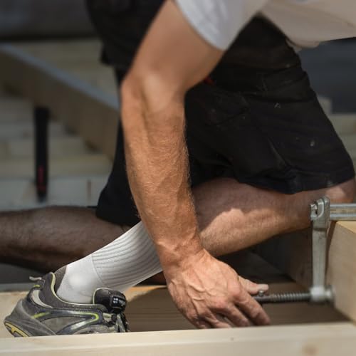 Men Socks, Athletic Crew Socks Compression for Men Sports Running Cushioned Footbed Arch Support
