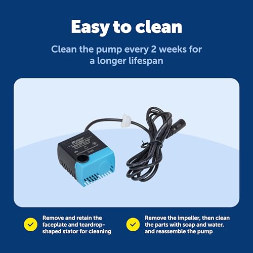 PetSafe Drinkwell Replacement Pump - Reliable OEM Replacement - Drinkwell Pump Accessory - Includes Power Adaptor - Silent...