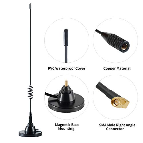 High Gain Long Range Magnetic Base Replacement Antenna Compatible with Garmin GPS Alpha 100 200 200i Astro 220 320 430, Ei...