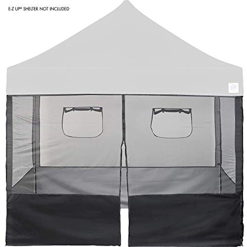 E-Z UP Food Booth Sidewall Kit, Set of 4, Fits 10' x 10' Straight Leg Canopy (Canopy/Shelter NOT Included), Includes 2 Rol...
