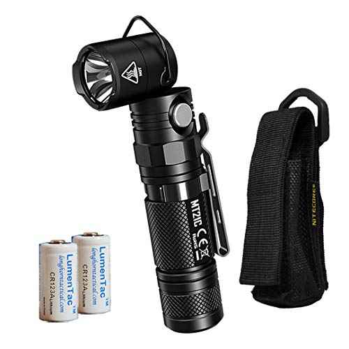 Nitecore MT21C 1000 Lumen 90 Degree Tiltable Head Multifunction LED Flashlight with LumenTac Batteries for Work and Everyday Carry