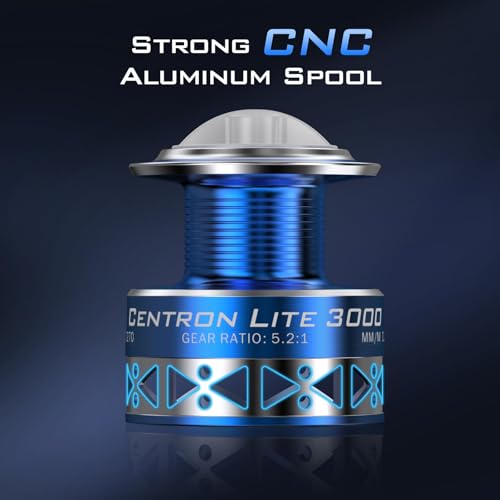 KastKing Centron & Centron Lite Spinning Reels, Size 500 is Perfect for Ice Fishing, Up to 17.5 Max Drag, 5.2:1 Gear Rati...
