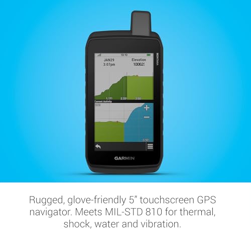 Garmin Montana® 710, Rugged GPS Handheld Navigator with Large 5-inch Glove-Friendly Touchscreen, Satellite Imagery and Map...