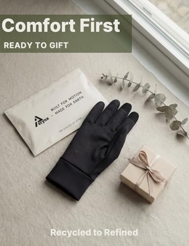 Aerynx Lightweight Running Winter Gloves Touch Screen Gloves Liners for Cycling Biking for Men Women