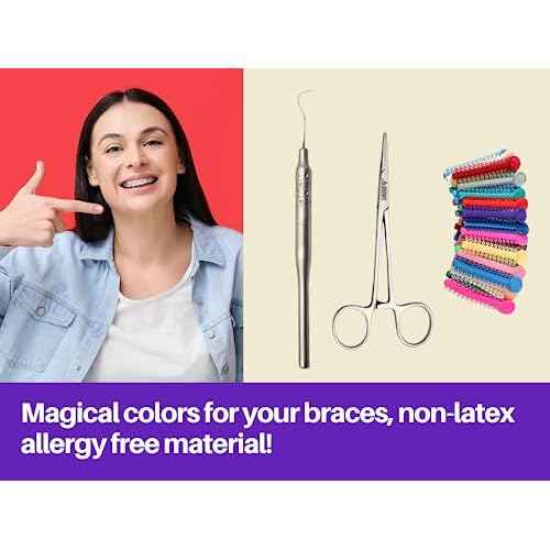 ARTMAN INSTRUMENTS Dental Braces Color Changing Kit, Orthodontic Ties Changing kit, Change The Color of Your Braces Yourself in Minutes Ligas para Brackets Ortodoncia