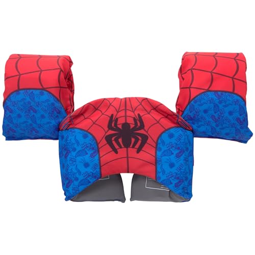SwimWays Marvel Spidey Swim Trainer, US Coast Guard Approved Life Vest Kids Swim Vest, Arm Floaties & Life Jackets for Kid...