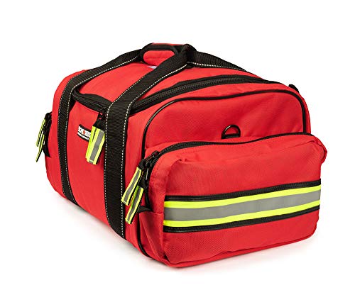 Scherber First Responder Fully-Stocked Large Professional Essentials EMT/EMS Trauma Kit | HSA/FSA Approved | Reflective Ba...