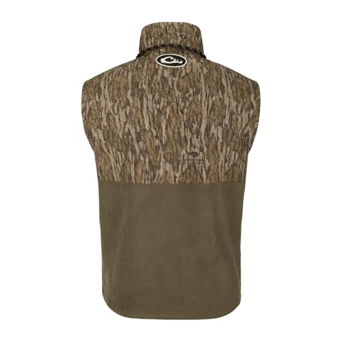 Drake Waterfowl Men's MST Eqwader Insulated Fleece-Lined Waterproof Windproof Breathable Adjustable Outdoor Hunting Zip Vest