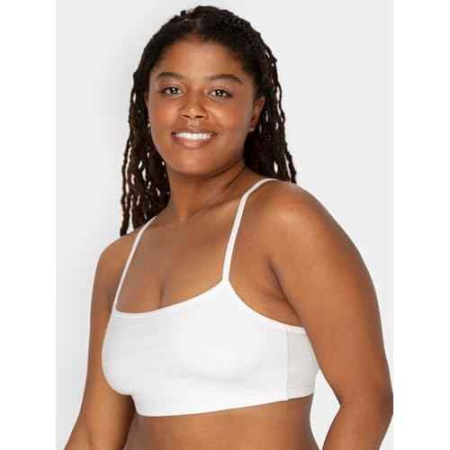 Fruit of The Loom Womens Spaghetti Strap Cotton Pullover Sports Bra Value Pack